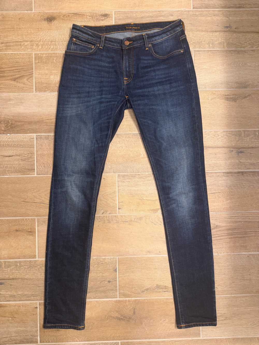 Nudie Jeans Men's Skinny Jeans in Dark Blue